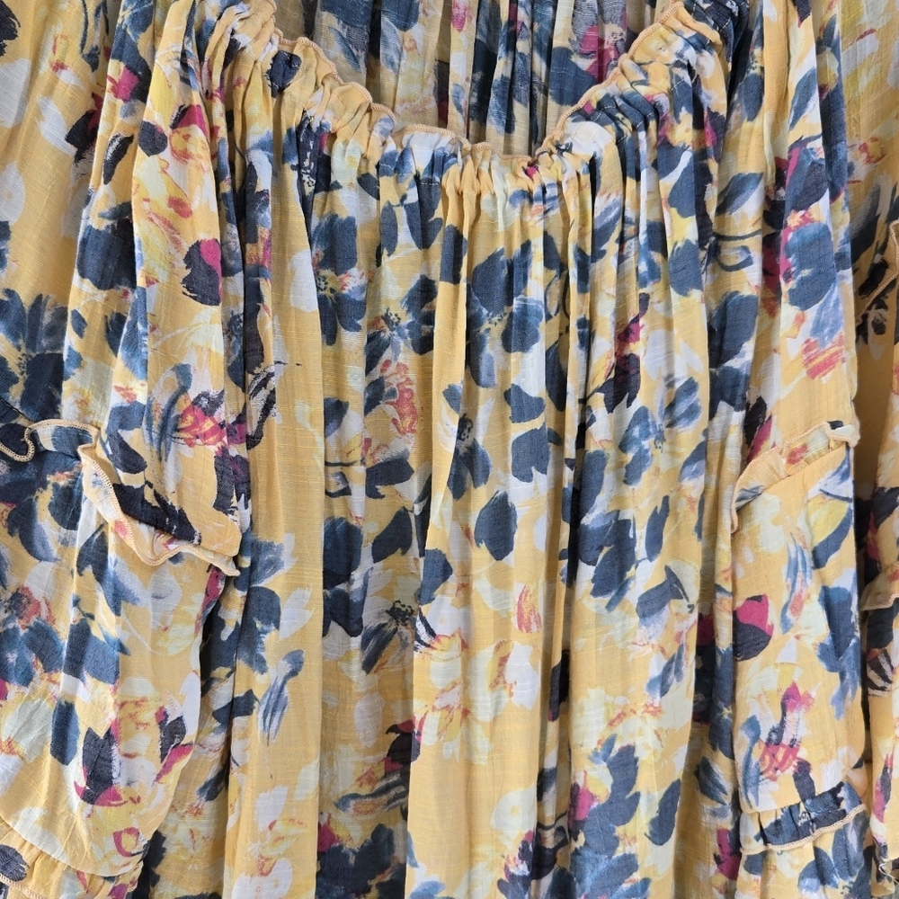 Zac & Rachel Woman Yellow Floral Blouse - Picture 3 of 8